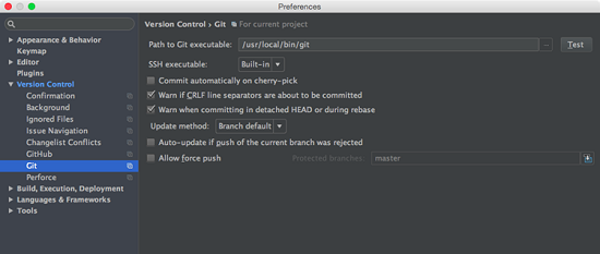 IntelliJ IDEA编辑VCS设置