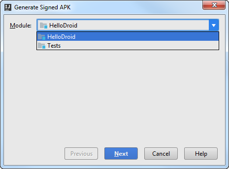 打包Android应用程序