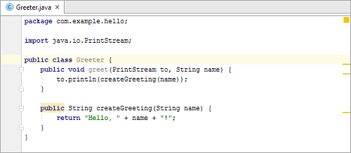 Greeter类开发代码