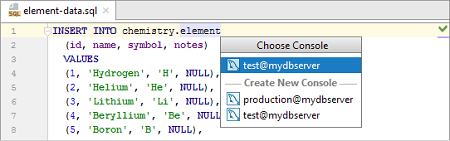 IntelliJ IDEA运行SQL脚本文件