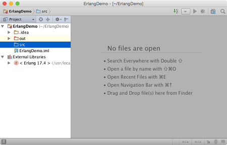 IntelliJ IDEA：创建一个新的Erlang项目