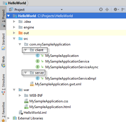 IntelliJ IDEA开发GWT组件