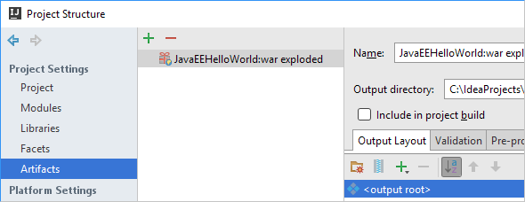 HWJEE032ProjectStructureArtifacts