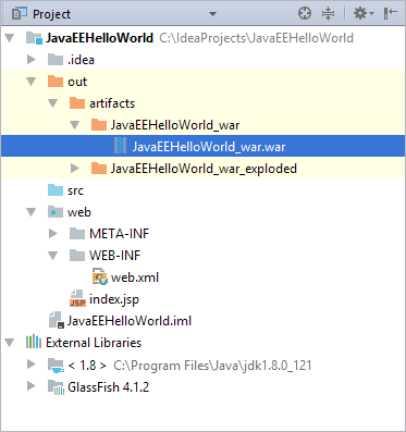 HWJEE038ArtifactInProjectToolWindow