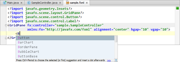 JavaFX03SampleFXML01