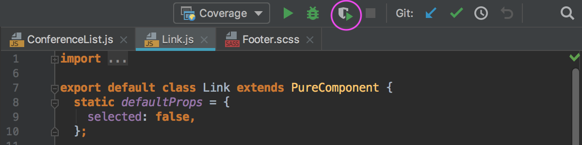 ws javascript覆盖率与覆盖率一起运行