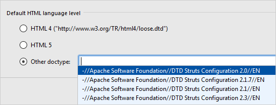 默认的HTML语言级别对话框