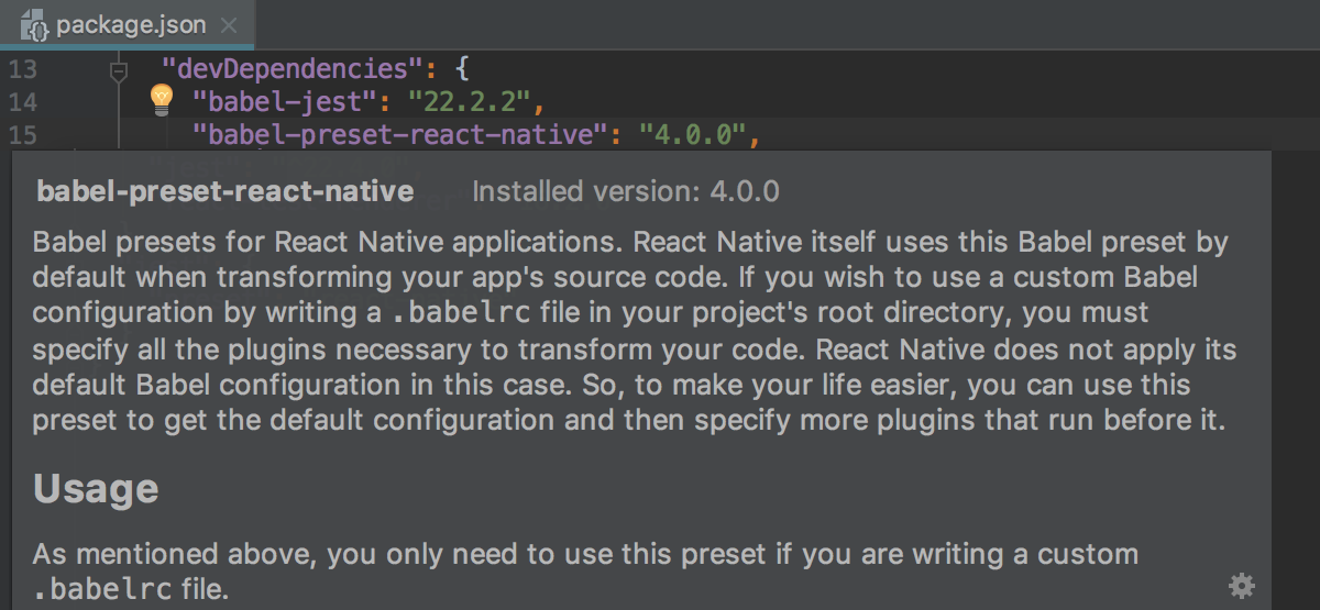 快速查找包的文档