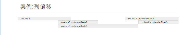 bootstrap 列偏移