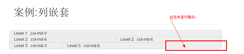 bootstrap 列嵌套