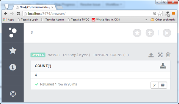 ATCH (e:Employee) RETURN COUNT(*)