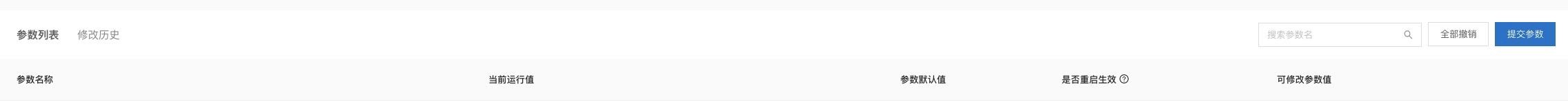 OceanBase参数列表