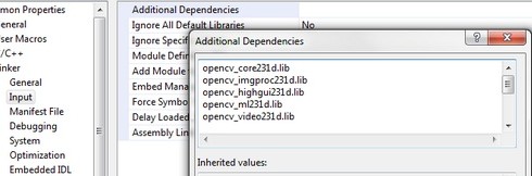 PropertySheetOpenCVLibrariesDebug
