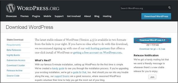 WordPress Installation