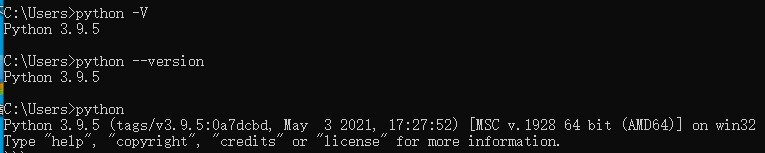 使用命令行查看python版本