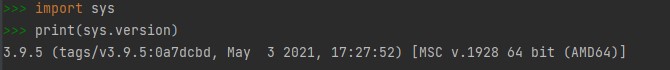 使用sys库查看python版本
