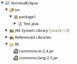 编译并运行 eclipse-project-terminal