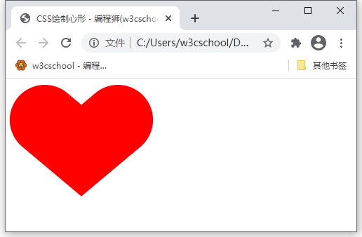 CSS绘制心形