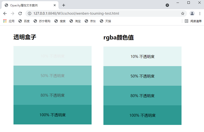 文本透明度设置