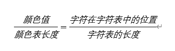 颜色与字符的关系